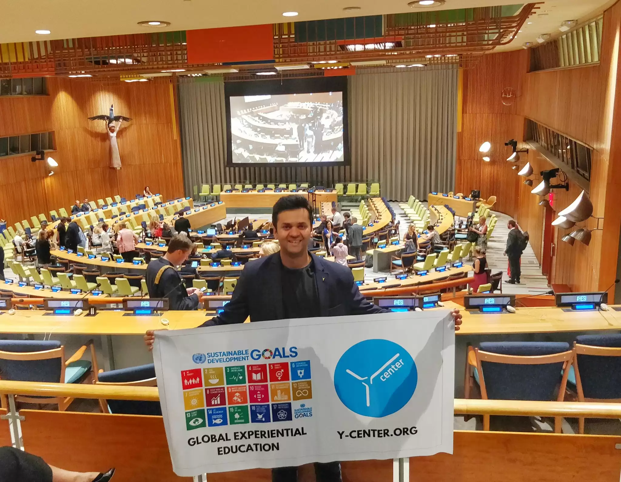 United Nations HQ, New York City, for HLPF on Sustainable Development Goals, 2019